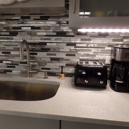 Tile installation from Flooring Source in the Auburn, MA area
