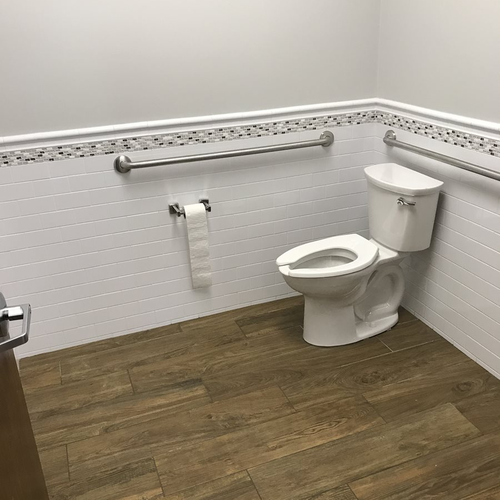 Tile installation from Flooring Source in the Auburn, MA area