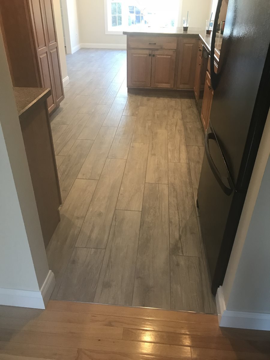 Tile installation from Flooring Source in the Auburn, MA area