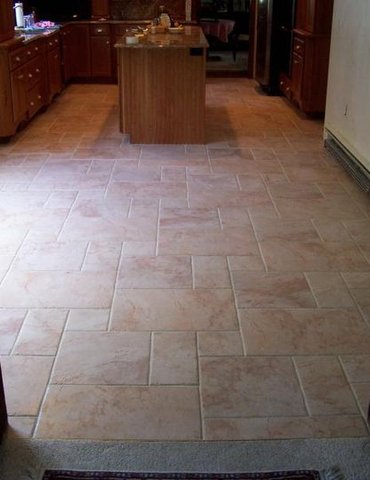 Tile installation from Flooring Source in the Auburn, MA area