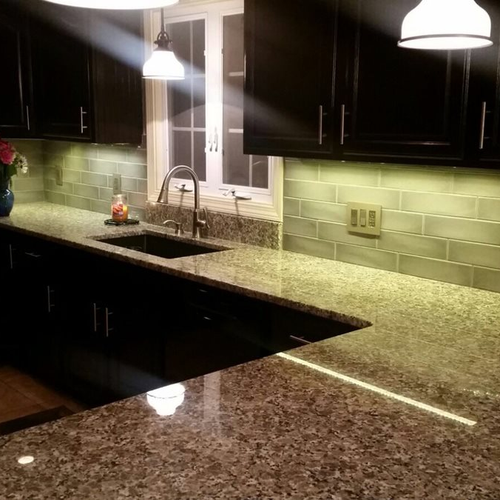 Tile installation from Flooring Source in the Auburn, MA area
