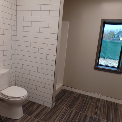Tile installation from Flooring Source in the Auburn, MA area