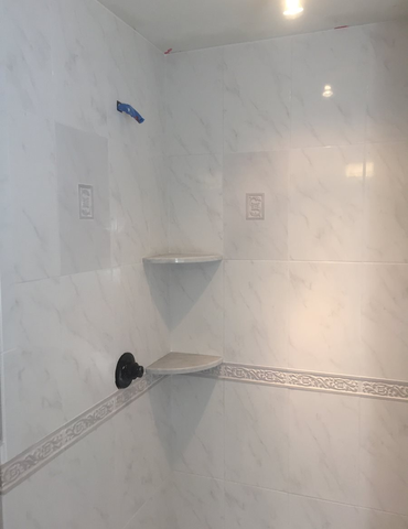 Tile installation from Flooring Source in the Auburn, MA area