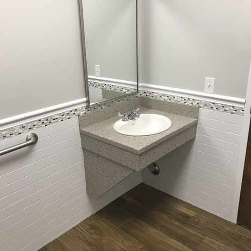 Tile installation from Flooring Source in the Auburn, MA area