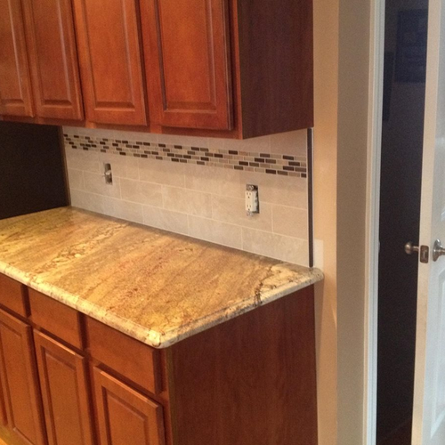 Tile installation from Flooring Source in the Auburn, MA area