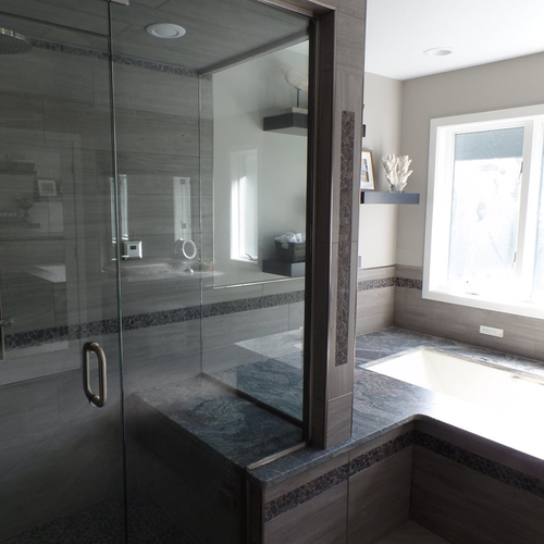 Tile installation from Flooring Source in the Auburn, MA area