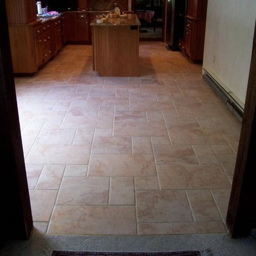 Tile installation from Flooring Source in the Auburn, MA area