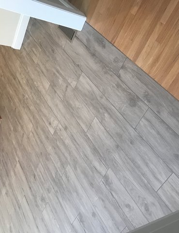 Tile installation from Flooring Source in the Auburn, MA area