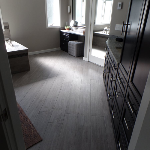 Tile installation from Flooring Source in the Auburn, MA area