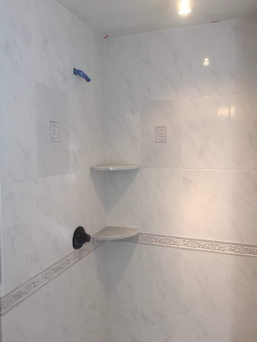 Tile installation from Flooring Source in the Auburn, MA area