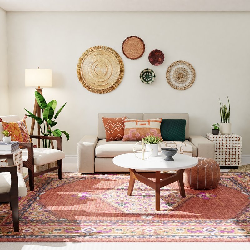 Elegant living room with wood-look luxury vinyl flooring from Flooring Source in the Auburn, MA area