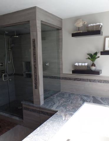 Tile installation from Flooring Source in the Auburn, MA area