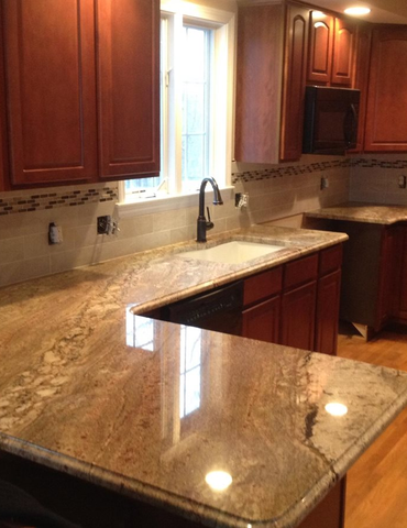Tile installation from Flooring Source in the Auburn, MA area
